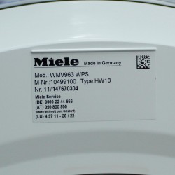 Miele W1 TwinDos WMV 963 WPS